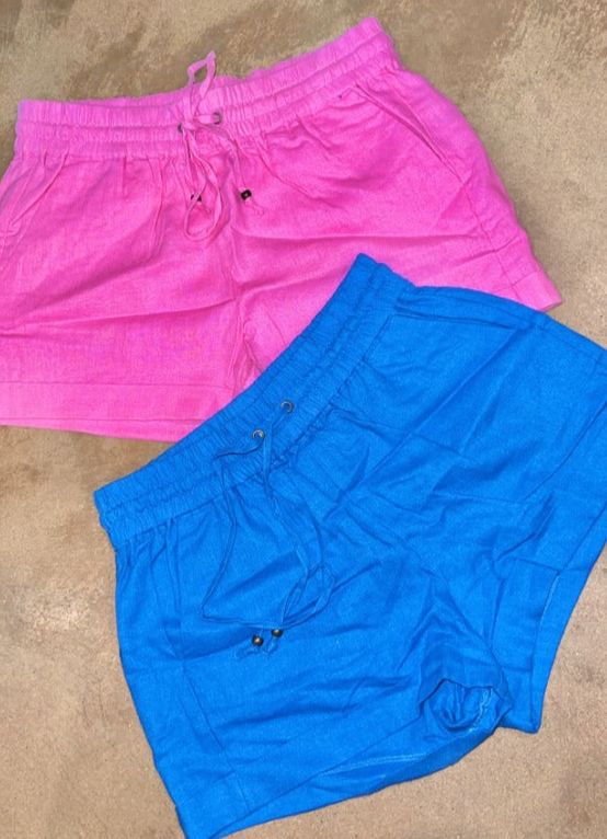 Linen Waistband Shorts