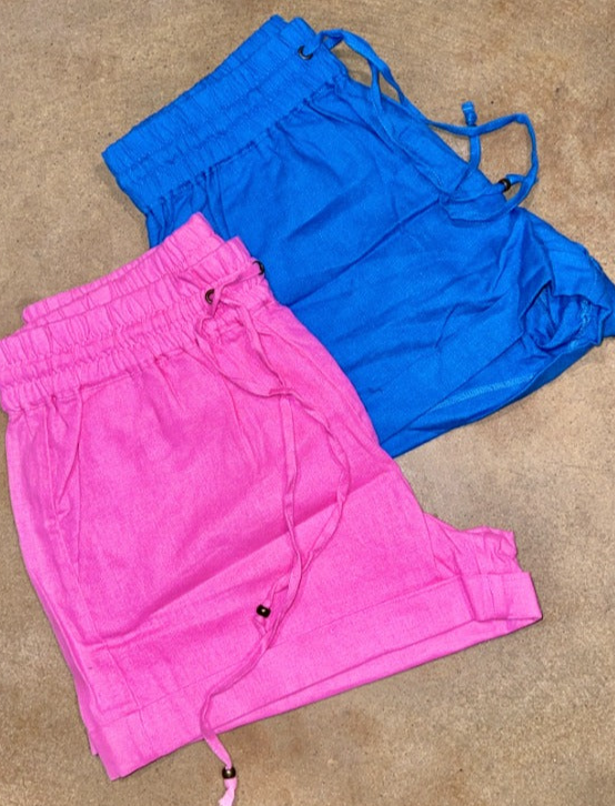 Linen Waistband Shorts