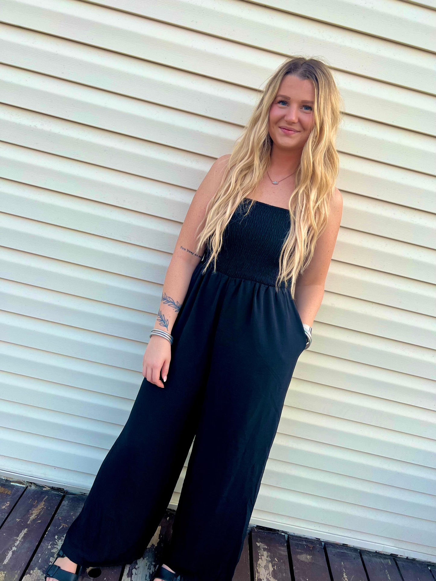 Black Wide Leg Jumpsuit