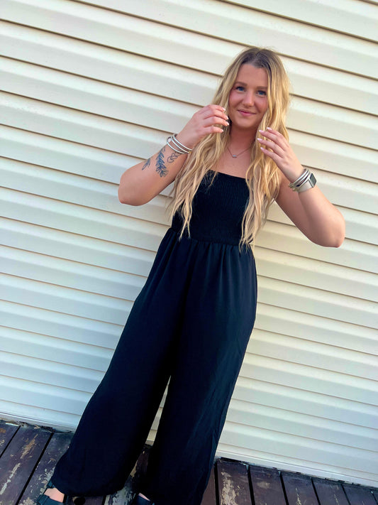 Black Wide Leg Jumpsuit