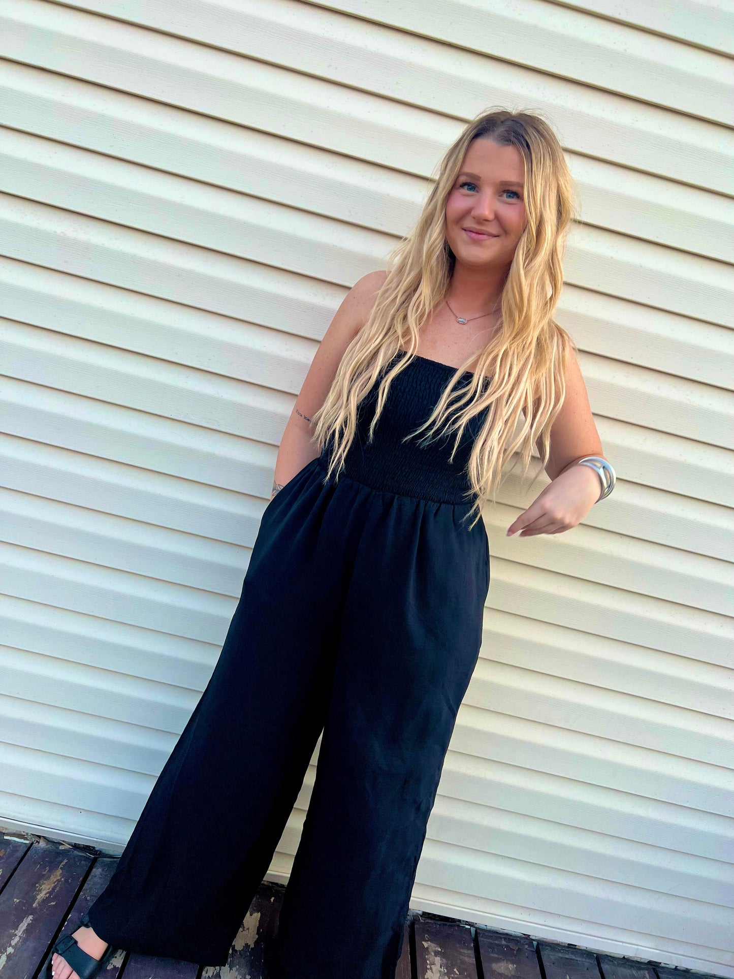 Black Wide Leg Jumpsuit